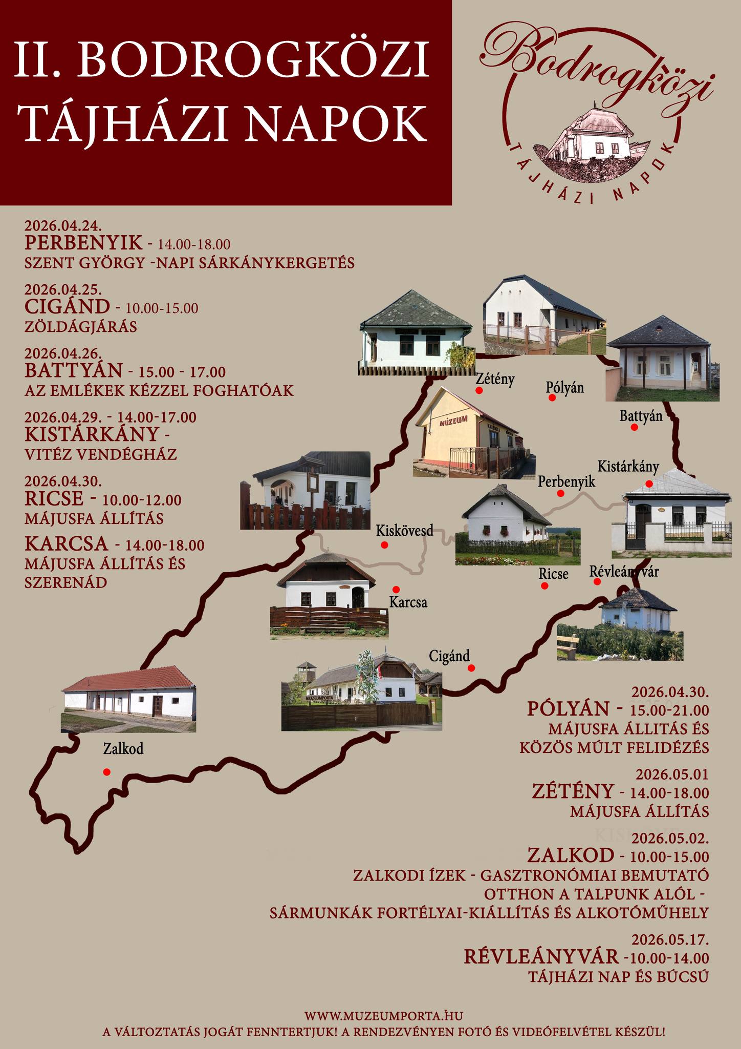 II. Bodrogkozi Tájházi Napok