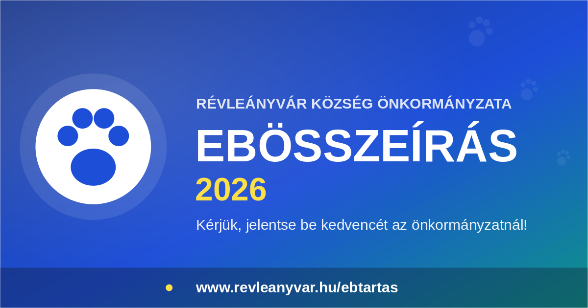 Felhívás ebösszeírás elrendeléséről